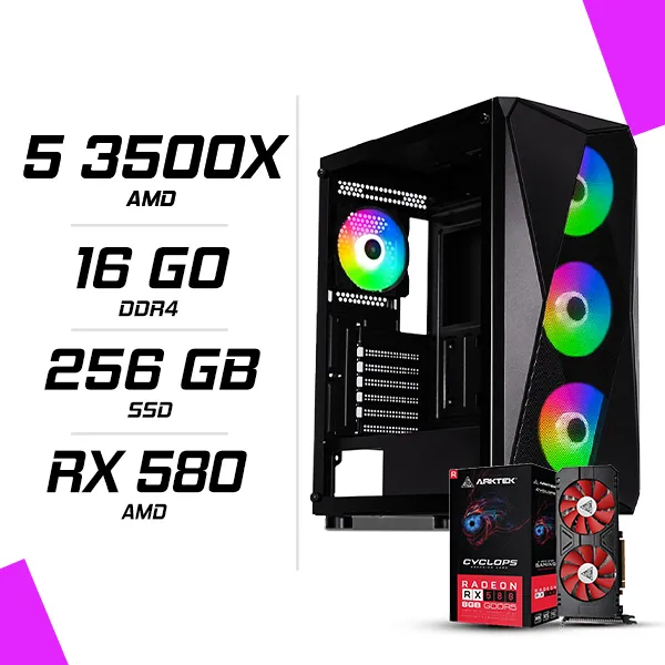 PC Gamer AMD Ryzen 5 3500X RX580 8G