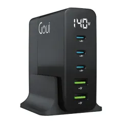 GOUI GAN 140 CHARGEUR DE BUREAU 5 PORTS 140W