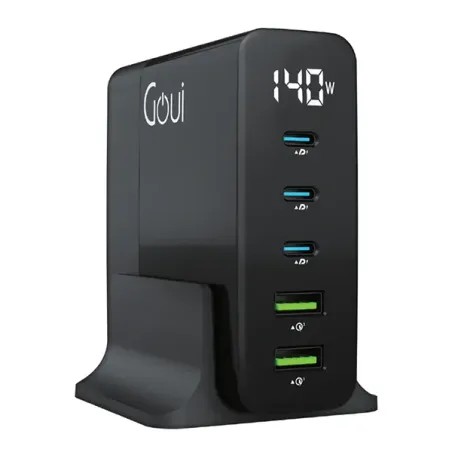 GOUI GAN 140 CHARGEUR DE BUREAU 5 PORTS 140W