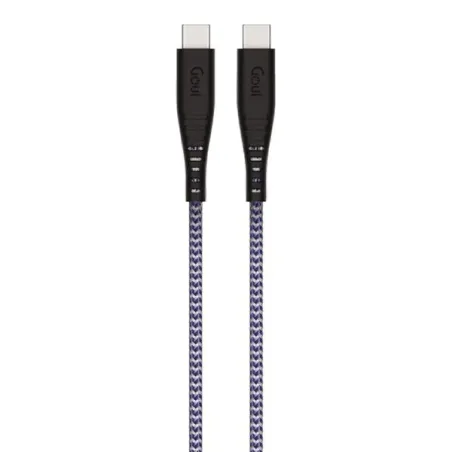 GOUI FLEX CABLE TYPE C vers TYPE C (1,5 m) 60W Bleu Foncé
