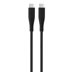 GOUI SILICON CABLE TYPE C vers TYPE C (1,5m) 60W Noir