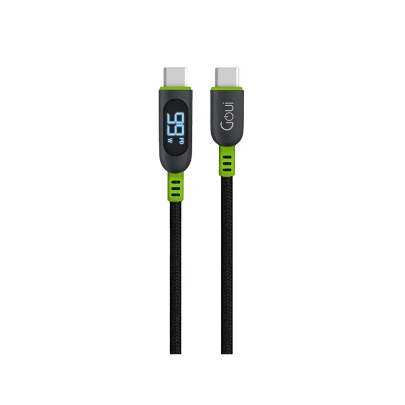 GOUI DIGITAL CABLE NUMÉRIQUE TYPE C vers TYPE C (1,5 m) 100W Noir GOUI DIGITAL CABLE NUMÉRIQUE TYPE C vers TYPE C (1,5 m) 100W Noir