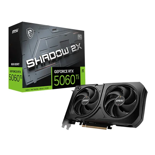 MSI GeForce RTX 5060 Ti 8G SHADOW 2X OC PLUS BULK