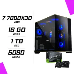 PC Gamer AMD Ryzen 7 7800X3D MSI RTX 5080 16G