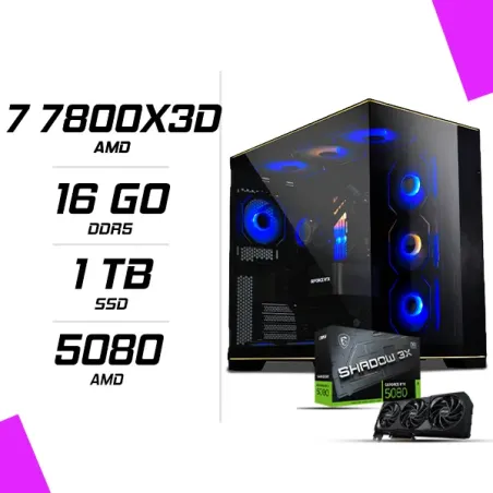 PC Gamer AMD Ryzen 7 7800X3D MSI RTX 5080 16G