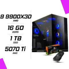 PC Gamer AMD Ryzen 9 9900X3D RTX 5070 Ti 16G