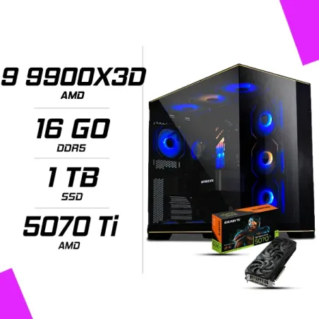 PC Gamer AMD Ryzen 9 9900X3D RTX 5070 Ti 16G
