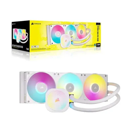 CORSAIR iCUE LINK TITAN 360 RX RGB Blanc