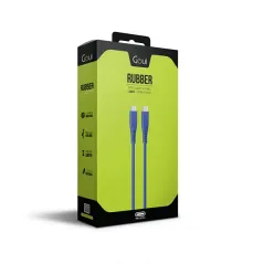 GOUI SILICON CÂBLE TYPE-C vers TYPE-C (1.5m) 60W Bleu