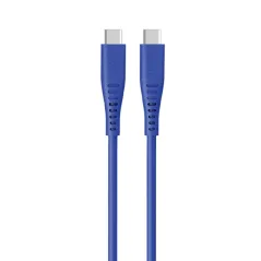 GOUI SILICON CÂBLE TYPE-C vers TYPE-C (1.5m) 60W Bleu