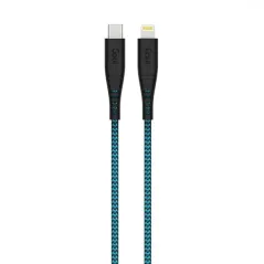 GOUI FLEX CÂBLE iPhone LIGHTNING vers TYPE-C (1,5m) 60W Bleu Clair