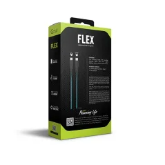 GOUI FLEX CÂBLE iPhone LIGHTNING vers TYPE-C (1,5m) 60W Bleu Clair