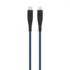 GOUI FLEX CÂBLE iPhone LIGHTNING vers TYPE-C (1,5m) 60W Bleu Foncé