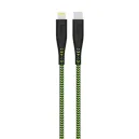 GOUI FLEX CÂBLE iPhone PORTE CLÉS LIGHTNING vers TYPE C (3m) Noir Vert