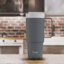 GOUI TUMBLER TASSE EN ACIER INOXYDABLE AVEC POIGNÉE Gris