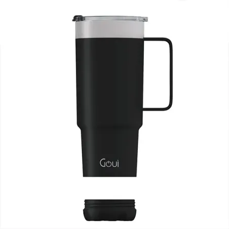 GOUI TUMBLER TASSE EN ACIER INOXYDABLE AVEC POIGNÉE Noir