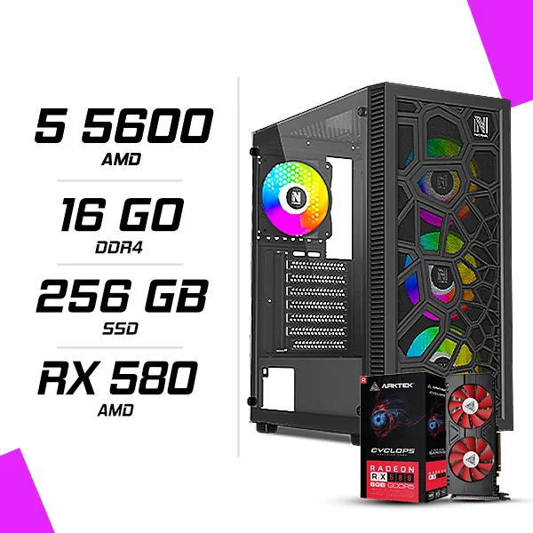 PC Gamer AMD Ryzen 5 5600 RX 580 8G