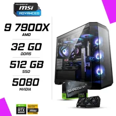 PC Gamer AMD Ryzen 9 7900X MSI RTX 5080 16G