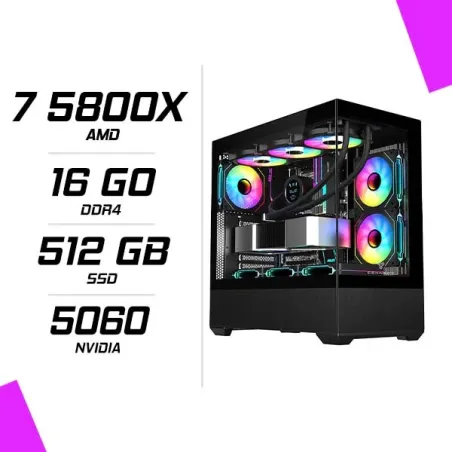 PC Gamer AMD Ryzen 7 5800X RTX 5060 16GB 512 SSD