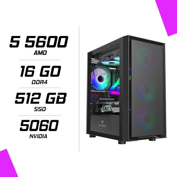 PC Gamer AMD Ryzen 5 5600 RTX 5060 16GB 512 SSD