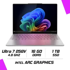 LENOVO YOGA SLIM 7 14ILL10 Intel Ultra 7 256V/16GB DDR5/1TB SSD/14" OLED 2.8K/Win11 (83JX005CFE) LUNA GRIS