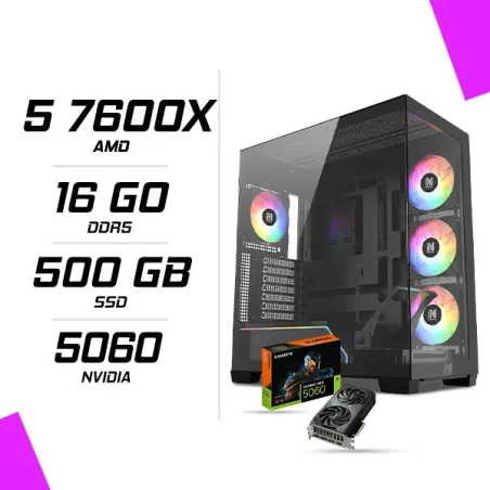 PC Gamer AMD Ryzen 5 7600X MSI RTX 5060 8G