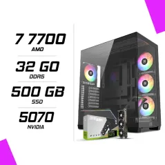 PC Gamer AMD Ryzen 7 7700 ZOTAC RTX 5070 12G