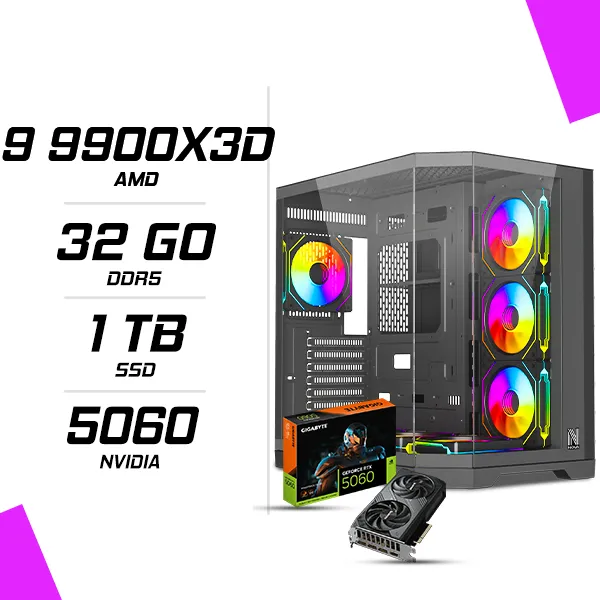 PC Gamer AMD Ryzen 9 9900X3D RTX 5060 8G