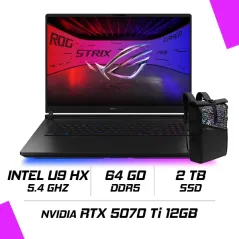 Asus ROG STRIX G18 (2025) - G835LR (INTEL U9 (ARROWLAKE HX) /64Go/2To SSD/RTX™ 5070 TI/18''/2.5K/OLED) - 90NROLS1-M004V0