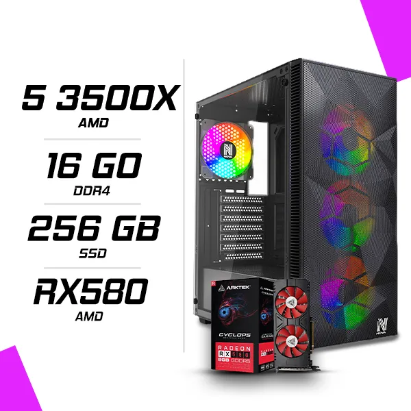 PC Gamer AMD Ryzen 5 3500X RX 580 8G