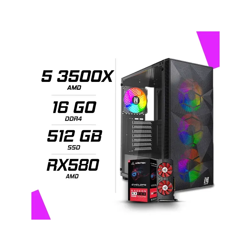 PC Gamer AMD Ryzen 3500X RX 580 8G