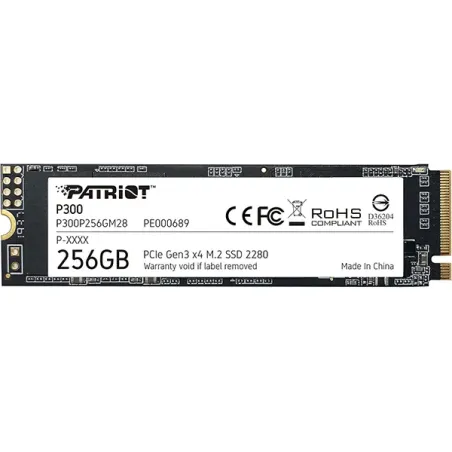 PATRIOT P300 256GB M.2 PCIE NVME SSD