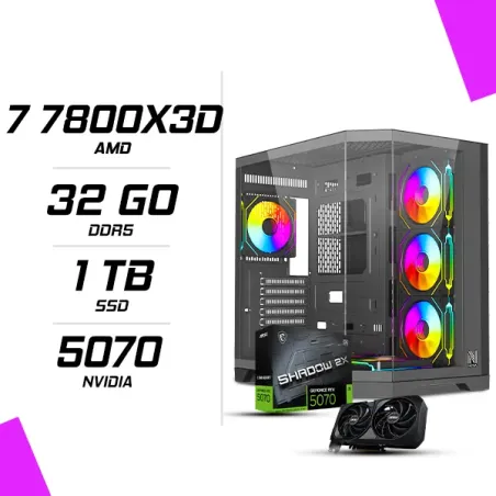 PC Gamer AMD Ryzen 7 7800X3D MSI RTX 5070 12G