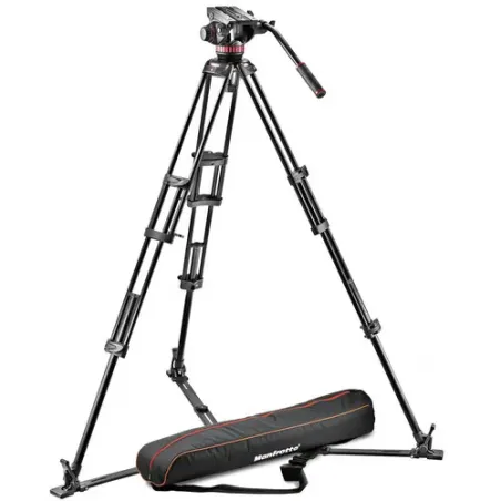 MANFROTTO 502A TÊTE VIDÉO TRÉPIED 546GB ET ENSEMBLE SAC DE TRANSPORT