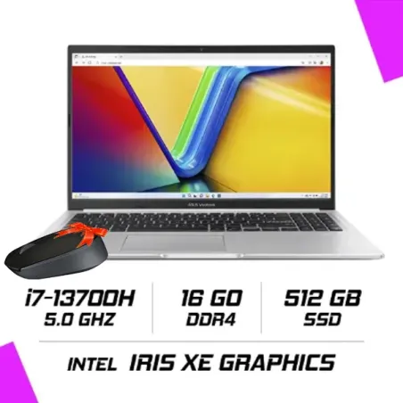 ASUS Vivobook 15 X1502 Intel i7-13700H/16Go DDR4/512GB SSD/15.6"/Windows11 (90NB10T2-M00HR0)