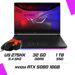 ASUS ROG Strix SCAR 16 (2025) - G635LW (INTEL CORE ULTRA 9 275HX/32Go/1To SSD/RTX™ 5080/16''/WQXGA/240Hz) - 90NR0LD1-M007E0