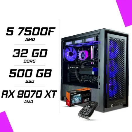 PC Gamer AMD Ryzen 5 7500F RX 9070 XT 16G