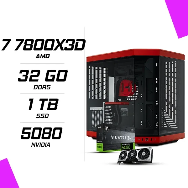 PC Gamer AMD Ryzen 7 7800X3D MSI RTX 5080 16G