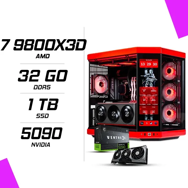 PC Gamer AMD Ryzen 7 9800X3D MSI RTX 5090 32G