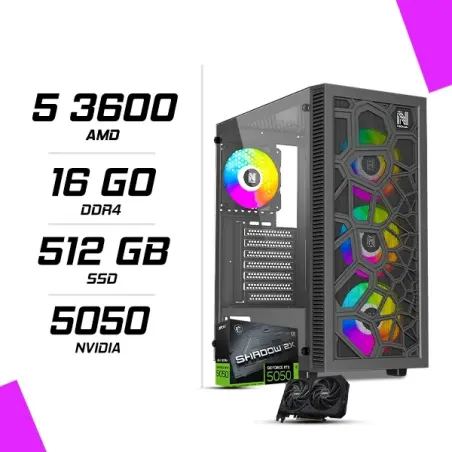 PC Gamer AMD Ryzen 5 3600 MSI RTX 5050 8G
