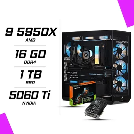 PC Gamer AMD Ryzen 9 5950X RTX 5060 Ti 8G