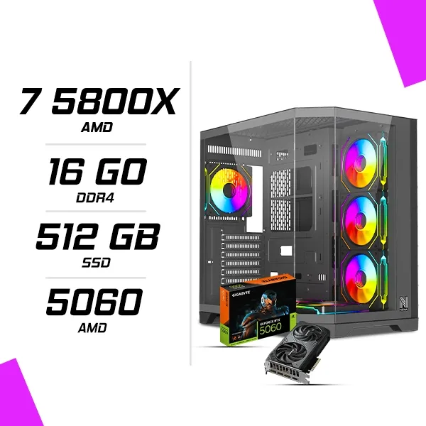PC Gamer AMD Ryzen 7 5800X RTX 5060 8G