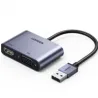 Adaptateur Ugreen USB 3.0 vers HDMI et VGA – Double affichage Full HD