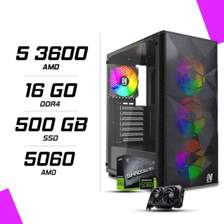 PC Gamer AMD Ryzen 5 3600 MSI RTX 5060 8G