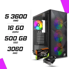 PC Gamer AMD Ryzen 5 3600 RTX 3060 12G