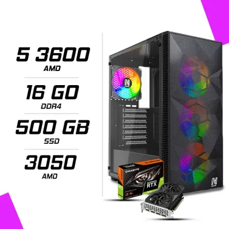 PC Gamer AMD Ryzen 5 3600 RTX 3050 6G