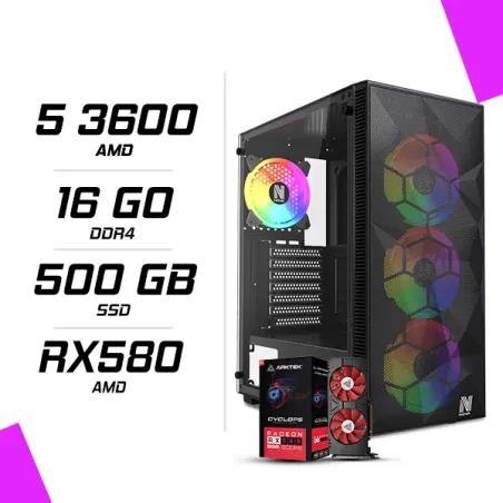 PC Gamer AMD Ryzen 5 3600 RX 580 8G
