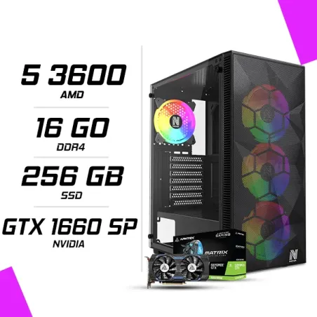 PC Gamer AMD Ryzen 5 3600 GTX 1660 Super 6GB