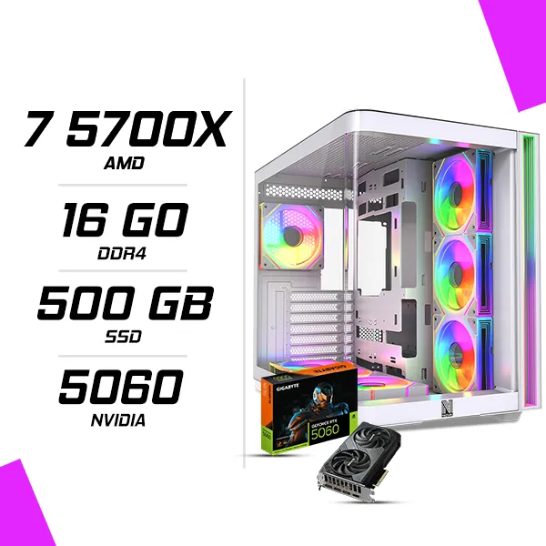PC Gamer AMD Ryzen 7 5700X RTX 5060 8G