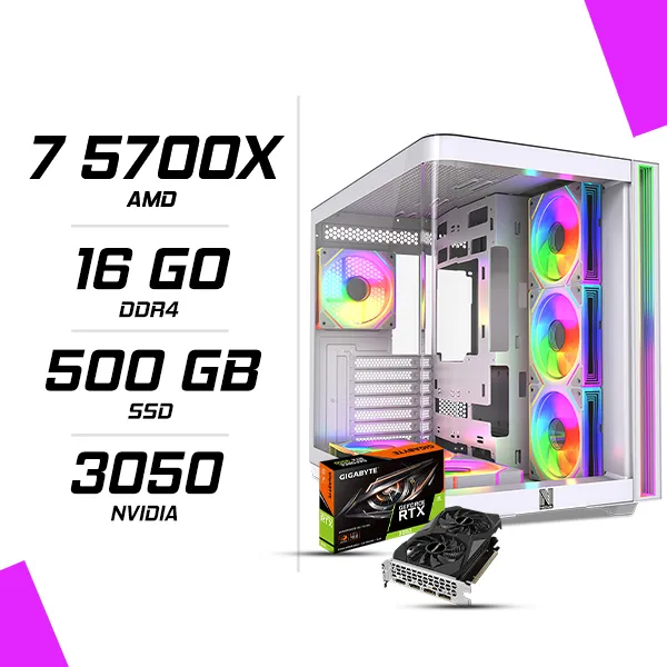 PC Gamer AMD Ryzen 7 5700X RTX 3050 6G